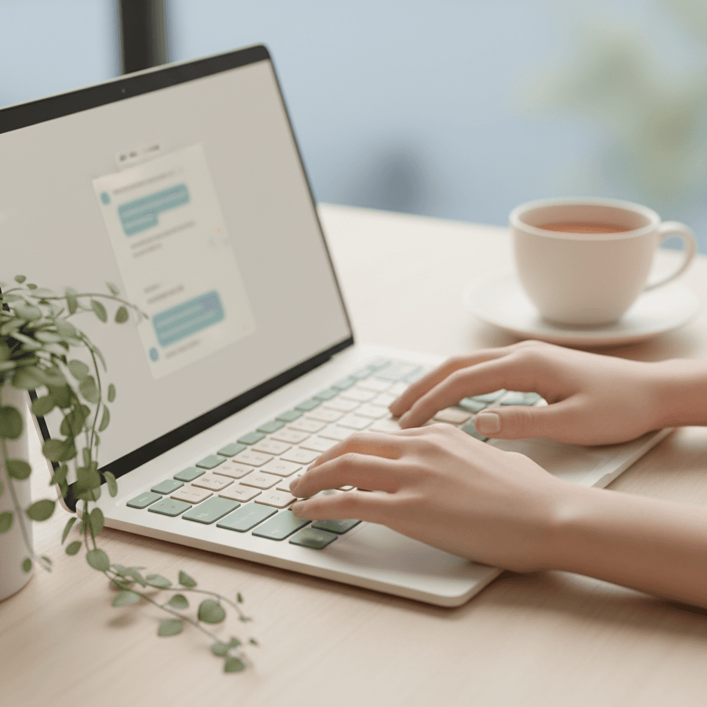 Custom chatbot on website answering customer questions